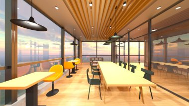 Ofis alanının 3B görüntülemesi