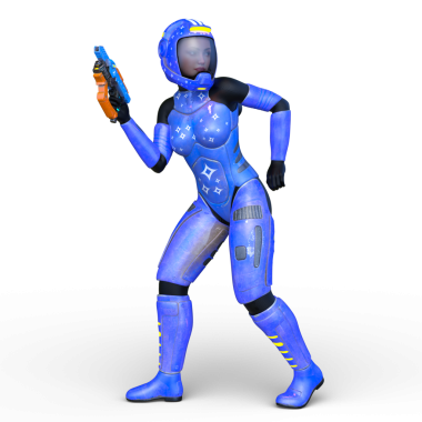 Bir siber kadının 3 boyutlu canlandırması