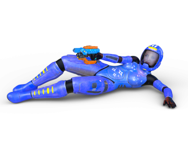 Bir siber kadının 3 boyutlu canlandırması