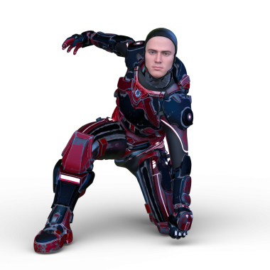 Bir siber adamın 3 boyutlu canlandırması