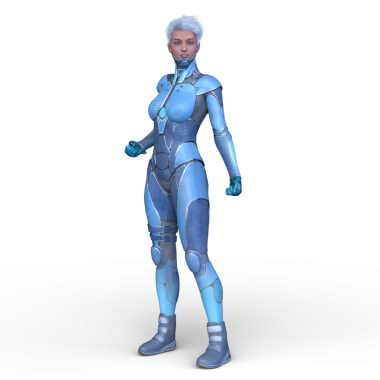 Bir siber kadının 3 boyutlu canlandırması