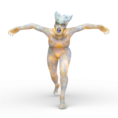 Dişi bir uzaylının 3D görüntüsü