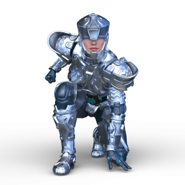 Bir siber kadının 3 boyutlu canlandırması