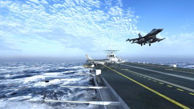 Uçak gemisinin 3D görüntülemesi