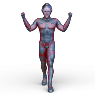 Bir siber adamın 3 boyutlu canlandırması