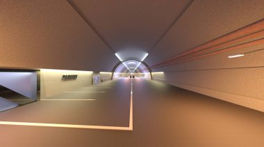 Giriş lobisinin 3 boyutlu görüntülemesi