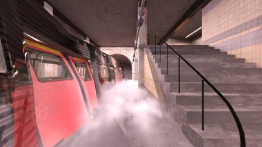 Araç yangınının 3 boyutlu görüntüsü