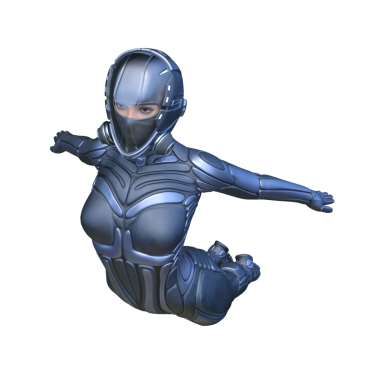 Bir siber kadının 3 boyutlu canlandırması