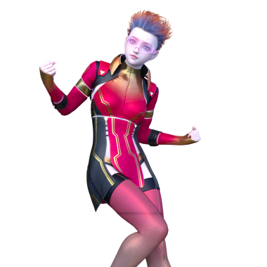 Bir siber kadının 3 boyutlu canlandırması