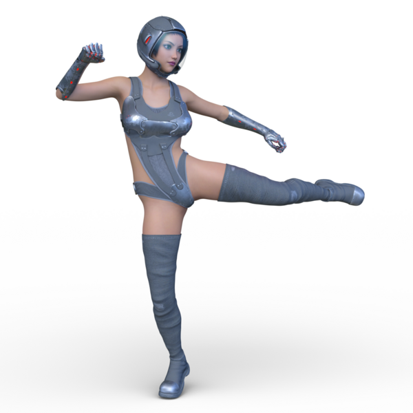 Bir siber kadının 3 boyutlu canlandırması