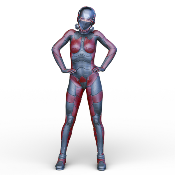 Bir siber kadının 3 boyutlu canlandırması