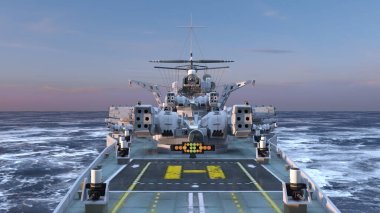 Uçak gemisinin 3D görüntülemesi