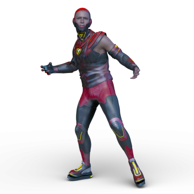 Bir siber adamın 3 boyutlu canlandırması