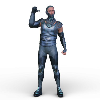 Bir siber adamın 3 boyutlu canlandırması