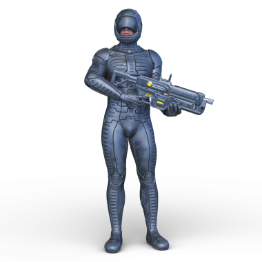 Bir siber savaşçının 3 boyutlu canlandırması