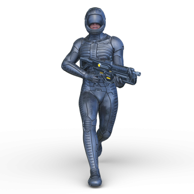 Bir siber savaşçının 3 boyutlu canlandırması