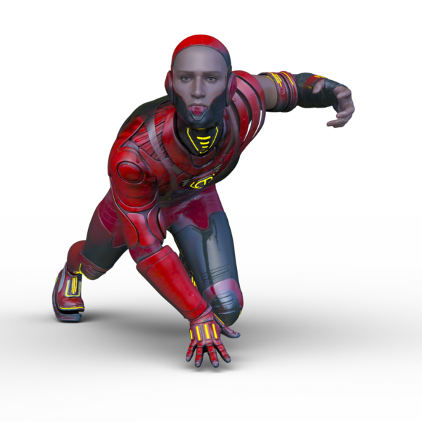 Bir siber adamın 3 boyutlu canlandırması