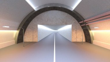 Giriş lobisinin 3 boyutlu görüntülemesi