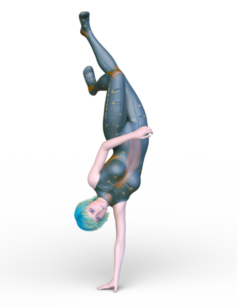 Bir siber kadının 3 boyutlu canlandırması