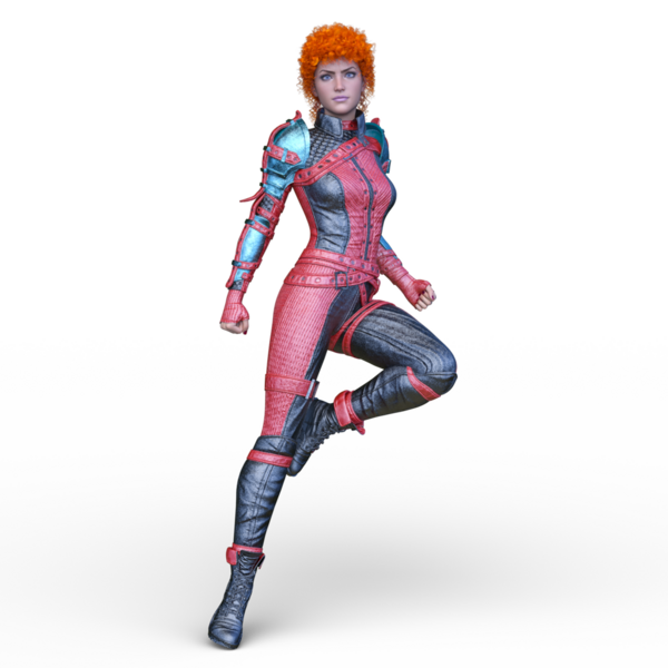 Bir siber kadının 3 boyutlu canlandırması