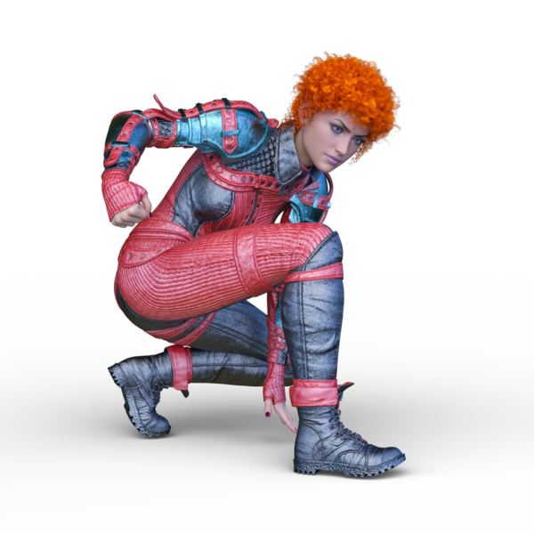 Bir siber kadının 3 boyutlu canlandırması