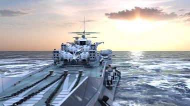 Uçak gemisinin 3D görüntülemesi