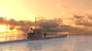 Denizaltının 3D görüntülemesi