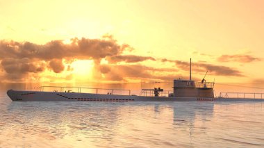 Denizaltının 3D görüntülemesi