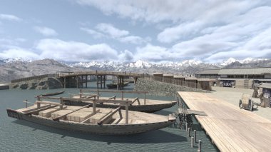 Limanın 3B görüntülemesi