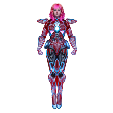 Bir siber kadının 3 boyutlu canlandırması