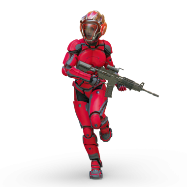 Bir siber kadının 3 boyutlu canlandırması