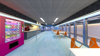 Uzay gemisi hangarının 3D görüntülemesi