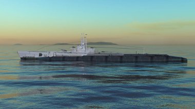 Uçak gemisinin 3D görüntülemesi