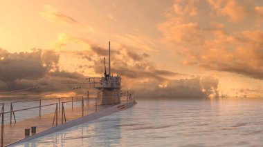 Denizaltının 3D görüntülemesi