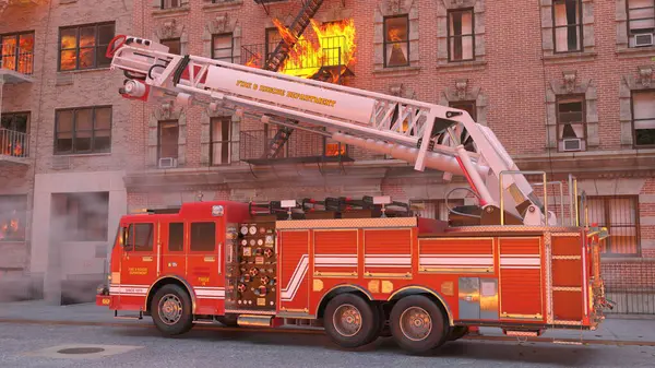 Yangın sahnesinin 3 boyutlu canlandırması