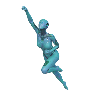 Dişi bir sayborgun 3D canlandırması