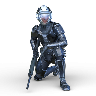 Bir siber savaşçının 3 boyutlu canlandırması