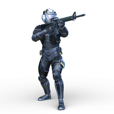 Bir siber savaşçının 3 boyutlu canlandırması