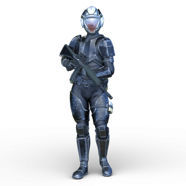 Bir siber savaşçının 3 boyutlu canlandırması