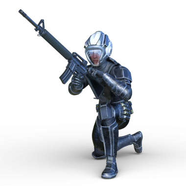 Bir siber savaşçının 3 boyutlu canlandırması