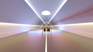 Giriş lobisinin 3 boyutlu görüntülemesi