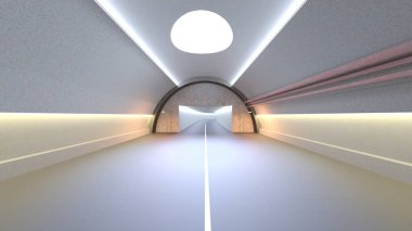 Giriş lobisinin 3 boyutlu görüntülemesi