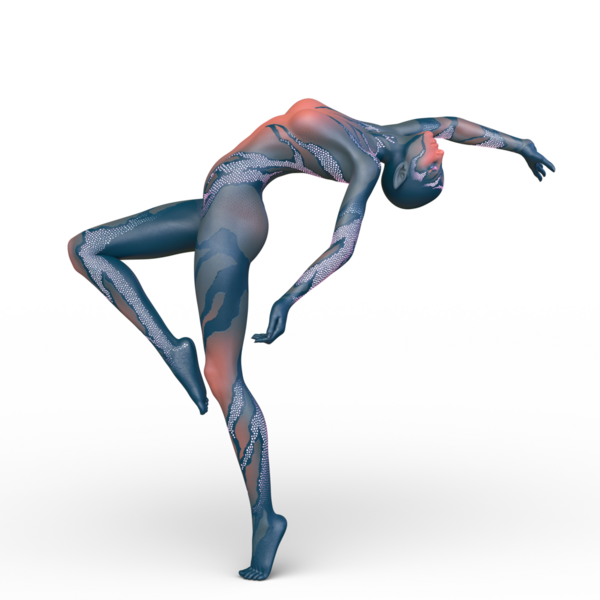 Dişi bir uzaylının 3D görüntüsü