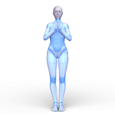 Dişi bir sayborgun 3D canlandırması