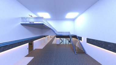 Uzay gemisi hangarının 3D görüntülemesi