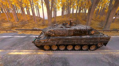 Bir tankın 3B görüntülemesi