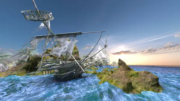 Adanın ucundaki gözetleme kulesinin 3D görüntüsü