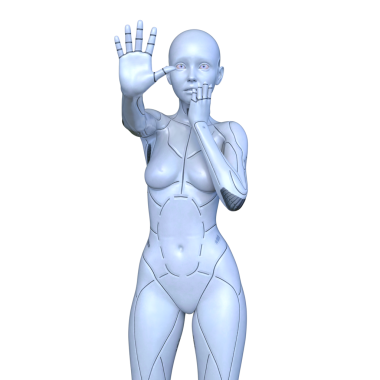 Dişi bir sayborgun 3D canlandırması