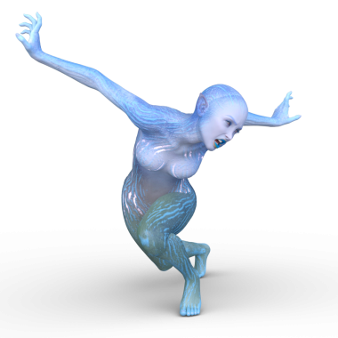 Dişi bir uzaylının 3D görüntüsü