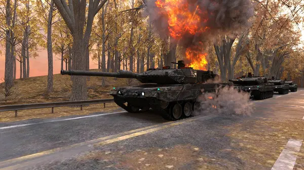 Bir tankın 3B görüntülemesi